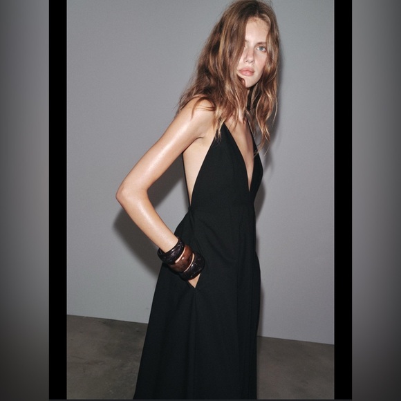 Zara ZW collection open back midi dress - Picture 4 of 4